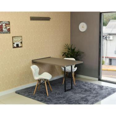 Imagem de Conjunto Mesa Dobrável Volpi e 2 Cadeiras Slim Branca