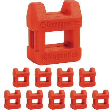Imagem de Kit 10 Magnetizador Desmagnetizador Imã Chave De Fenda Bits