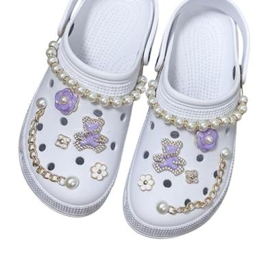 Imagem de Kit De Pins Bottons Pingentes Para Crocs E Babuches Fashion (Ursinho Lilás)
