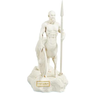 Imagem de Estátua Centauro Mitologia Grega Estatueta (Cor Mármore Dourado)