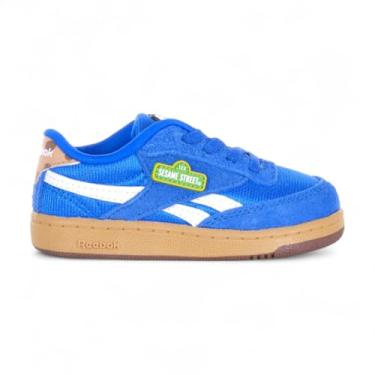 Imagem de Reebok Tênis infantil unissex Club C Revenge Cookie Monster, Azul/branco/azul, 4.5 Infant