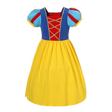 Imagem de Dressy Daisy Roupas de fantasia de princesa para meninas, para festa de aniversário, dia a dia, roupa de brincar, tamanho 12 a 18 meses, amarelo