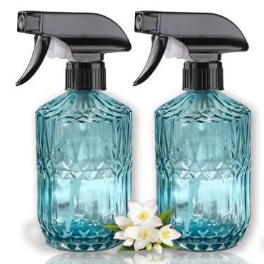 Imagem de Garrafa de vidro para plantas, spray de garrafa de água recarregável de 445 ml, frasco de spray de água portátil com bocal de névoa ajustável reutilizável para flores internas, jardinagem ao ar livre
