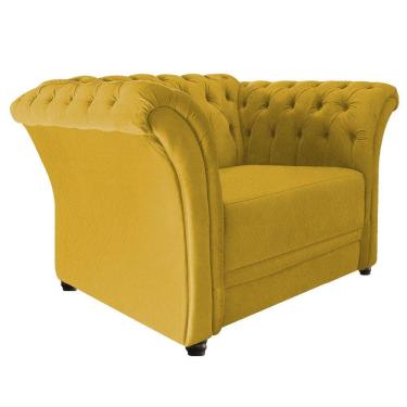Imagem de Poltrona Decorativa Chesterfield Amarelo