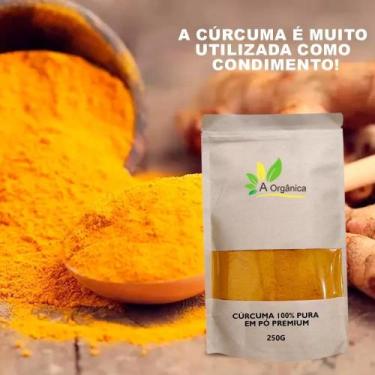 Imagem de Cúrcuma 100 Pura em Pó Premium 250G Sem Glúten, Alto Teor De Curcumina
