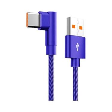 Imagem de Cabo USB Tipo C De Carregamento Rápido 66W Com Ângulo De 90 Graus Para