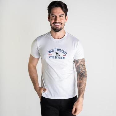 Imagem de Camiseta Acostamento Wolf Brand Branca-Masculino