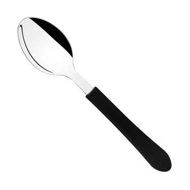 Imagem de 6 Colher De Mesa Inox Tramontina Leme Preto