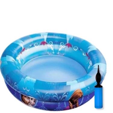 Imagem de Piscina Inflável Redonda Frozen 37 L Com Bomba De Inflar - Etitoys