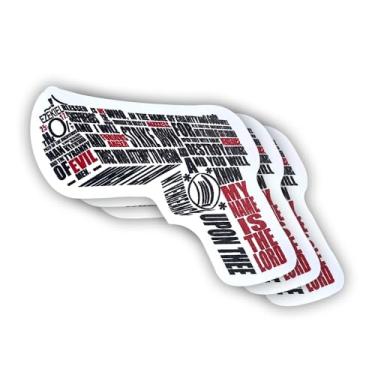 Imagem de (3 peças) Adesivo Ezequiel 25 17 com frases motivacionais sarcásticas, citação humorística, decalque de vinil para Kindle, laptop, garrafa de água, capacete rígido de telefone, adesivo de citação de