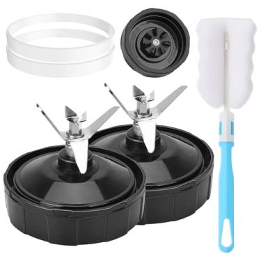 Imagem de Pacote com 2 lâminas de reposição para liquidificadores Ninja Auto iQ BL682-30 BL642-30 BL482-30 BL687CO-30 NN102, peças de reposição para liquidificador de lâmina extratora compatíveis com Ninja