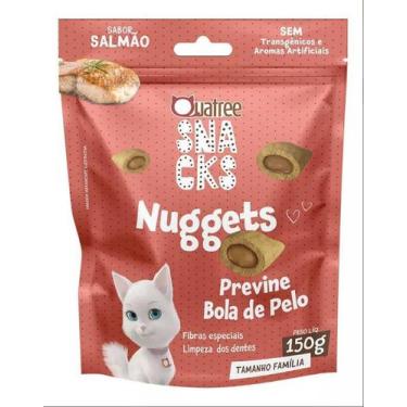 Imagem de Quatree Snacks Nuggets Gato Bola De Pelo Salmao 150G