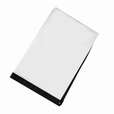 Imagem de Cortina de projeção para ambientes internos e externos, tela de projeção branca portátil 16:9, tela de projeção de poliéster de 40 a 121 polegadas, antivincos