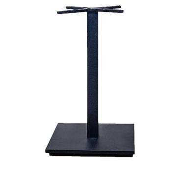 Imagem de Base De Mesa De Jantar Quadrada Estocolmo Alpha Fratini 72 Cm (altura) Aço Preto Com Base Quadrada