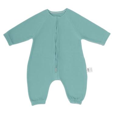 Imagem de Saco de Dormir Bebe com Manga em Soft Rosa com Zíper Invertido (Verde, G)