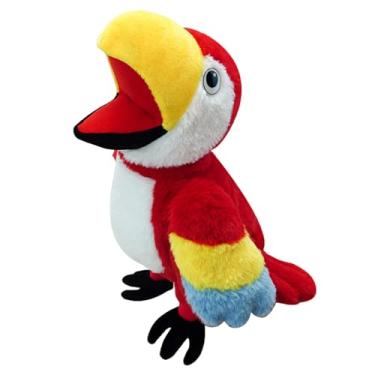Imagem de Fantoches de mão para crianças - Fantoches de papagaio de pelúcia para crianças | Decoração de casa fofa e divertida para sala de estar de berço, quarto, escritórios Hoghaki