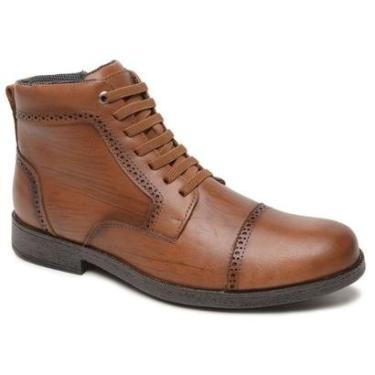 Imagem de Bota Masculina Couro Legitimo Estiloso Elegante Casual Macia-Masculino