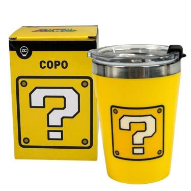 Imagem de Copo Térmico Viagem 300ml SUPER MARIO CUBO- Zona Criativa-Unissex