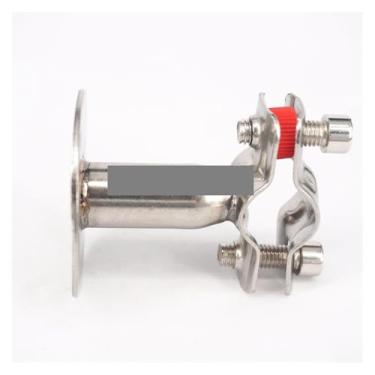 Imagem de Braçadeira de tubo de aço inoxidável 304 de 45 mm Suporte de suporte com placa de base Comprimento do poste 100 mm