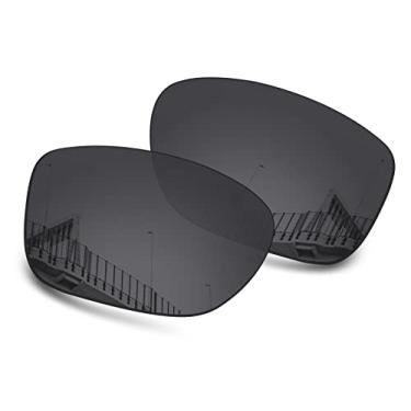 Imagem de Well-aimed Lentes de reposição polarizadas de 1,5 mm para óculos de sol Oakley Holston OO9334, antiarranhões, resistentes a impactos, Preto polarizado - 1,5 mm, One Size