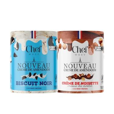 Imagem de Kit 2x Pasta de Amendoim com Proteína Whey Protein 600g - Chef Whey-Unissex