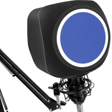 Imagem de Bola de isolamento de microfone, protetor de isolamento de microfone, filtro pop para microfone para redução de ruído e reflexão, capa de espuma absorvente de som para estúdios de gravação, canto
