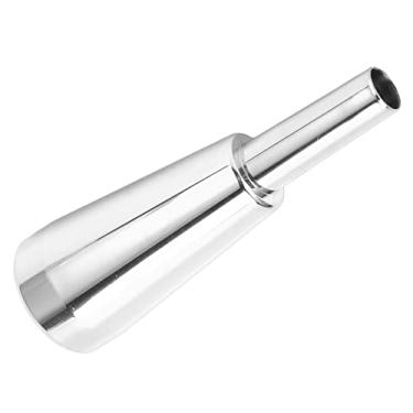 Imagem de Cryfokt Bocal de Trompete de Metal, Brilho Duradouro Durável para Material de Metal de Trombetas Padrão (Prata)