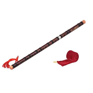 Imagem de Flauta de bambu amargo conectável Dizi tradicional instrumento de sopro musical chinês feito à mão para iniciantes (cor: C)