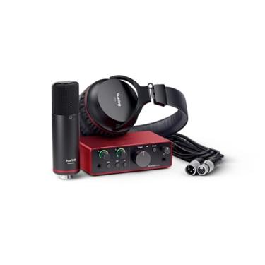 Imagem de Kit Interface Focusrite Scarlett Solo Studio 4th Gen - Placa de Áudio 4 Geração