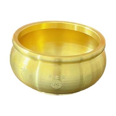 Imagem de Bothyi Tigela da Sorte Feng Shui, Ornamento de Mesa, Estátua, Estatueta, Artesanato da Boa Sorte, Bacia Fortuna para Escritório, Casa de Campo, Sala de Estar, Grande