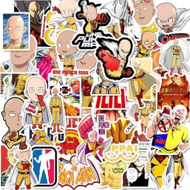 Imagem de Adesivos One Punch Man, anime, vinil impermeável, 49 unidades