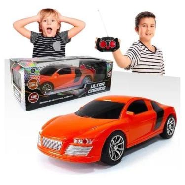 Imagem de Carrinho de Controle Remoto Audi R8 - Laranja - Polibrinq