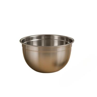 Imagem de Tigelas Inox Bowl Multiuso Profissional Redonda Saladeira Confeitaria (1 Tigela 24 cm)