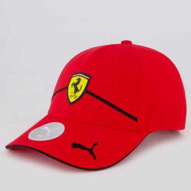 Imagem de Boné Puma Scuderia Ferrari Race BB Vermelho e Preto, Único
