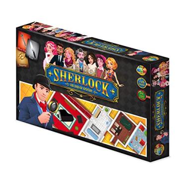 Imagem de GGB Plast Jogo de Tabuleiro Investigação Detetive Sherlock, 7+ anos, 2 a 6 jogadores