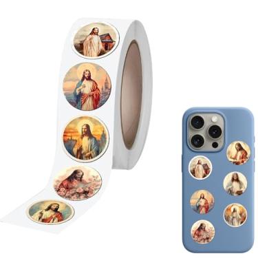 Imagem de Adesivos de Jesus | Decalques Resistente Ao Desbotamento - Autocolante Em De Jesus Cristão - Para Parede Computador Portátil Telefone Skate Bagagem Guitarra Artesanato Mulheres Homens