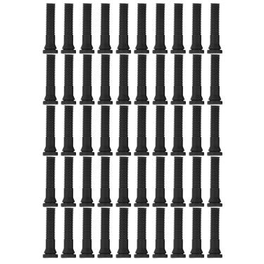 Imagem de Ainoli 50 peças de remoção de pelos de dedos de aves, bastão de remoção de pelos de alta taxa, selecionador de depenador de dedo para frango (Preta)