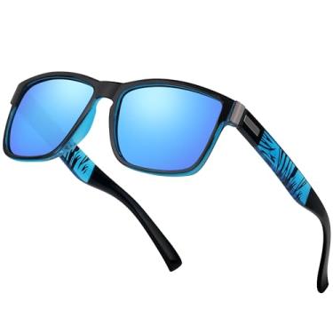 Imagem de Perkanion Óculos de Sol Masculino Polarizado Óculos de Sol para Homens com Óculos de Sol UV400 Óculos de Sol Masculino Óculos Polarizados Pesca Vistas Polar Dirigir, Azul clássico, Mittelgroß