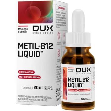 Imagem de Vitamina Metilcobalamina B12 Gotas 20ml Morango Limão - Dux-Unissex