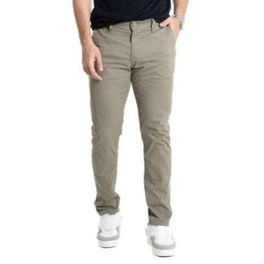 Imagem de Calça Sarja Sawary Slim - 280829 - verde 46-Masculino