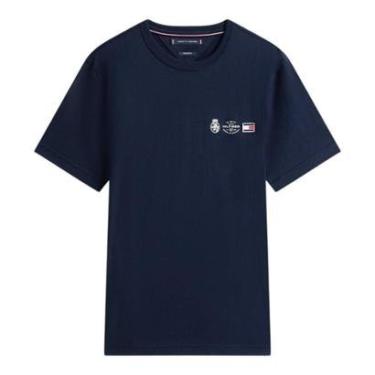 Imagem de Camiseta Tommy Hilfiger Small Crest Outline Tee Branca-Masculino