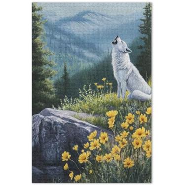 Imagem de Unicórnios roxos cenário fantástico quebra-cabeça 500 peças adultos arte animal quebra-cabeça colorido família amantes presentes, 20,5 x 14,9 polegadas