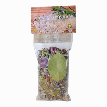 Imagem de Banho Sal Grosso + Ervas Escalda Pés 21 Vinte E Uma Ervas Emb.180g