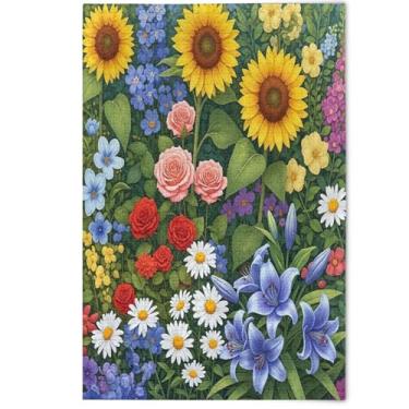 Imagem de Quebra-cabeças 1000 peças para adultos decoração de pintura de animais brincalhões vibrantes flores coloridas paisagens quebra-cabeças engraçados presentes tecnológicos de jogos, 1000 peças, 75 x 50