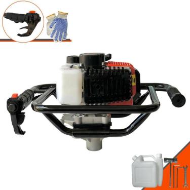 Imagem de Perfurador de Solo Sem Broca Profissional Vant VPS52 À Gasolina 2T 52cc 2HP de Potência 6.500rpm Para Plantio e Construção Civil
