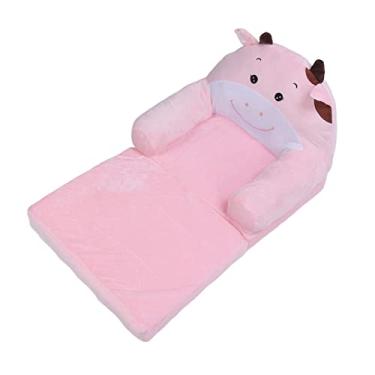 Imagem de Sofá-cama Infantil, Esponja Macia, Assento Fofo Com Zíper, Assento Dobrável para Crianças Com Braços Largos para Casa (2 níveis)