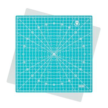 Imagem de Headley Tools Tapete de corte rotativo de 30,5 x 30,5 cm, tapete autorreparável com rotação de 360 graus e base antiderrapante, tapete de corte de tábua de costura perfeito para projetos de hobby de