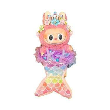 Imagem de Conjunto De Vestido De Sereia Labubu Com Saia De Pérolas E Coroa De Fl