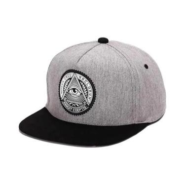 Imagem de Boné Snapback Unissex Estilo Hip Hop Bordado Casual Clássico De Banda 
