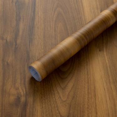 Imagem de COSNIGHT Papel de contato de grão de madeira, papel de parede vintage de 40 x 500 cm, papel de parede fosco natural removível para bancadas, armários e gavetas